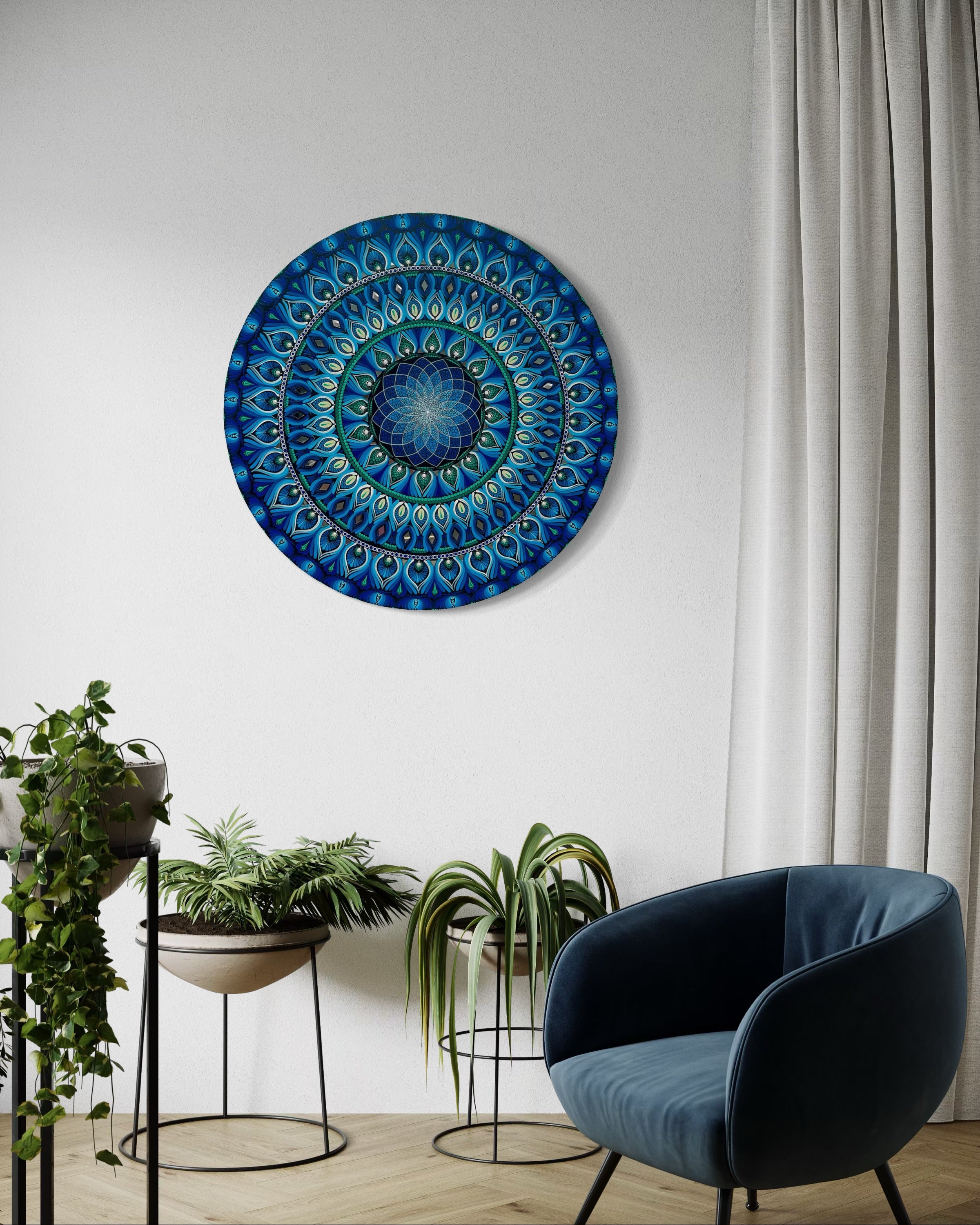 Mandala Azul Infinito